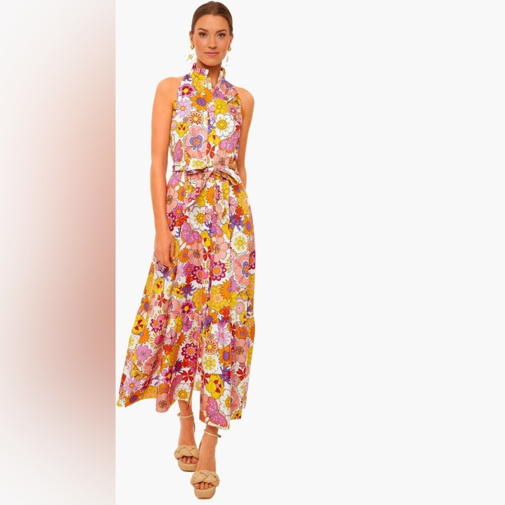 BORGO DE NOR Good Vibes Pink Biba Cotton Dress NWT US 6